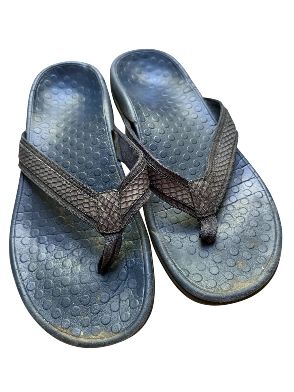 Women’s Vionic Blue  Flip Flop Sandals - Comfortable Beach Slides size 8